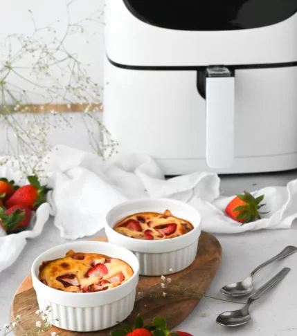 Нисковъглехидратен печен чийзкейк в air-fryer-a на @cosoribulgaria за 13 мин