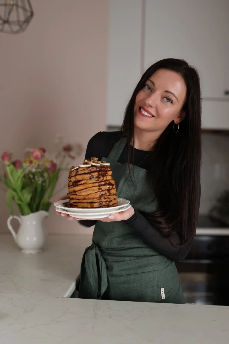 Бананови палачинки с ябълка и тиква